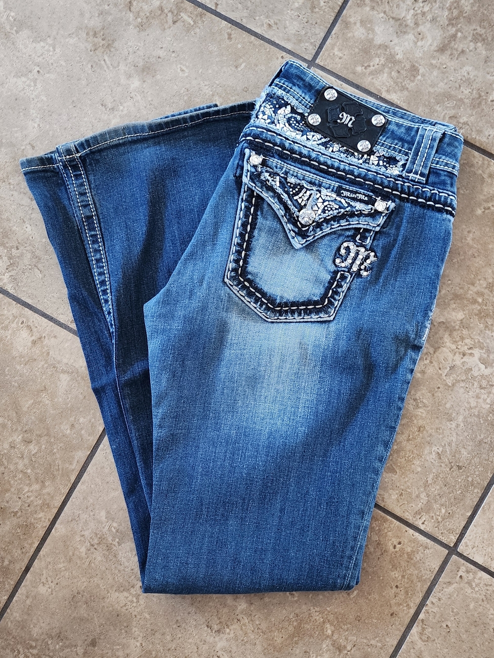 Miss Me Easy Bootcut Jeans Womens 31 LONG